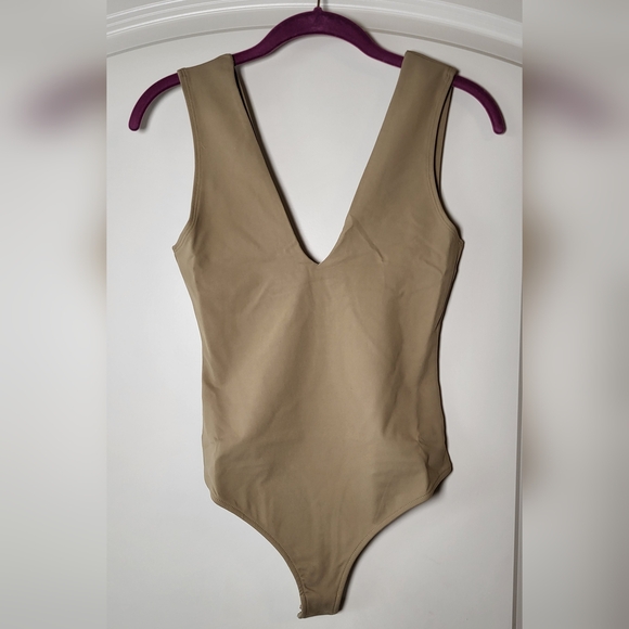 FREE PEOPLE Keep it Sleek Bodysuit - Tan - Size XS (NWT) - Picture 6 of 10